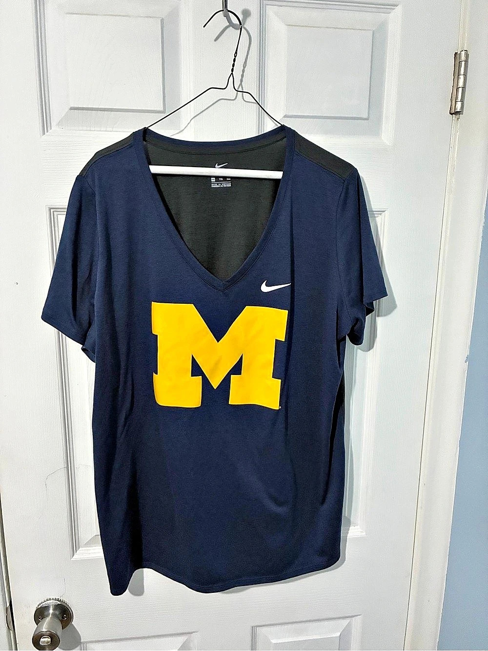 Nike Michigan Wolverines Dri-FIT jersey Dri-FIT Blue & Yellow XXL Like New
